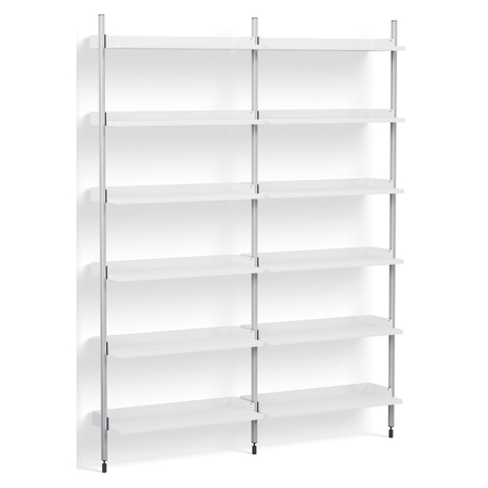 HAY Regalsystem Combination 102 - 2 Coloumns Pier von Hay PS White , Clear