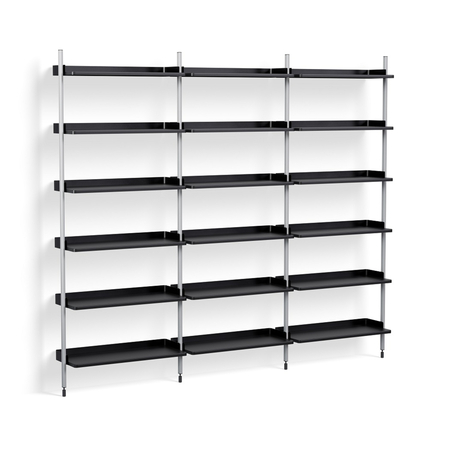 HAY Regalsystem Combination 103 - 3 Coloumn Pier von Hay PS Black , Clear
