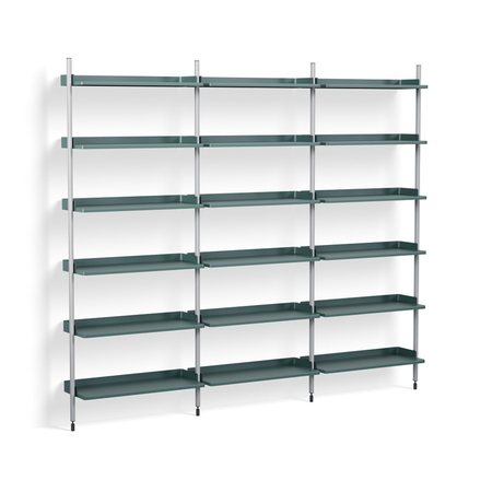 HAY Regalsystem Combination 103 - 3 Coloumn Pier von Hay PS Blue , Clear