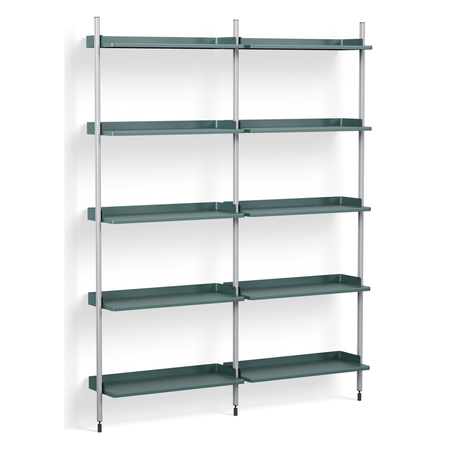 HAY Regalsystem Combination 112 - 2 Coloumn Pier von Hay PS Blue , Clear