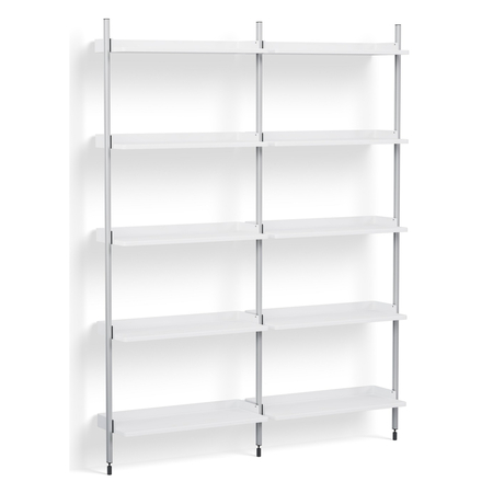 HAY Regalsystem Combination 112 - 2 Coloumn Pier von Hay PS White , Clear
