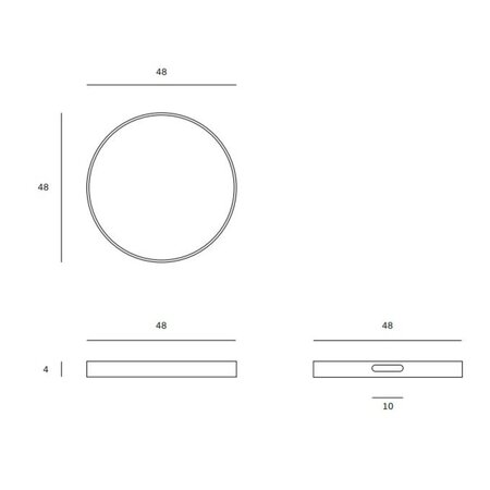 Rundes Tablett Slice von Ehtnicraft