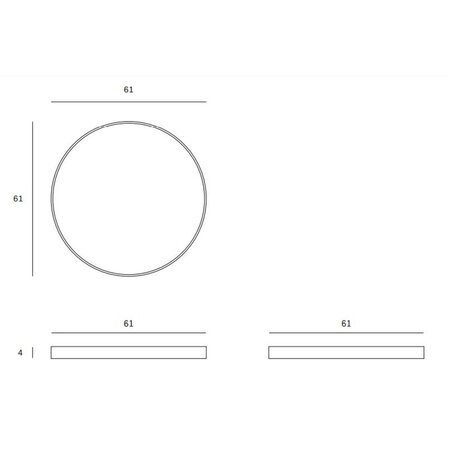 Ethnicraft Rundes Tablett Overlapping Dots von Ehtnicraft Ø61 cm