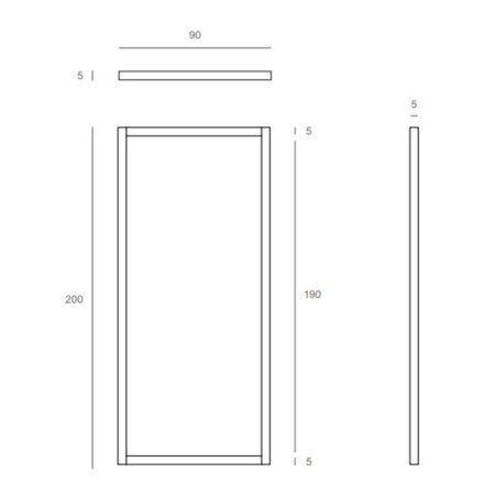Ethnicraft Standspiegel Light von Ethnicraft Oak