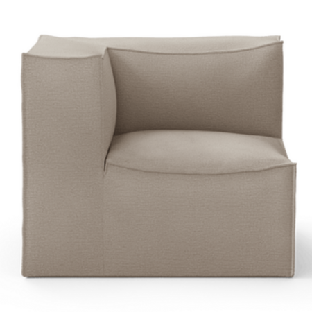 Ferm Living Catena Connecting Corner W: 95 cm / D: 95 cm, Natural - Cotton Linen