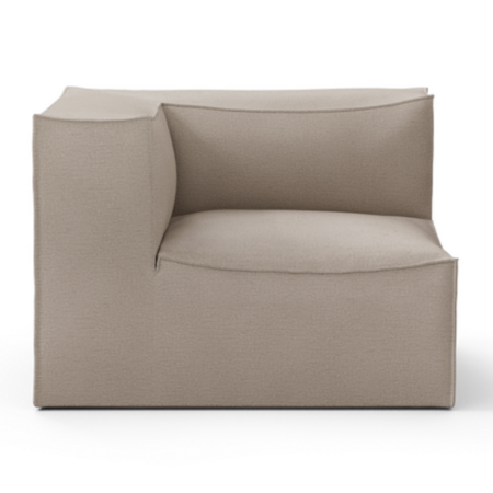 Ferm Living Catena Connecting Corner W: 108 cm / D: 108 cm , Natural - Cotton Linen