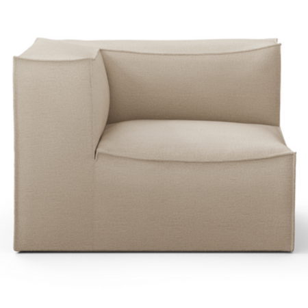 Ferm Living Catena Connecting Corner W: 108 cm / D: 108 cm , Natural - Rich Linen
