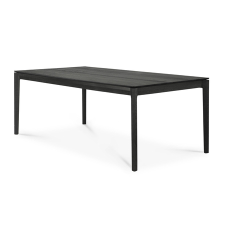 Ethnicraft Ausziehbarer Massivholztisch Bok von Ethnicraft W: 180 - 280cm / D: 100cm, Black lacquered oak