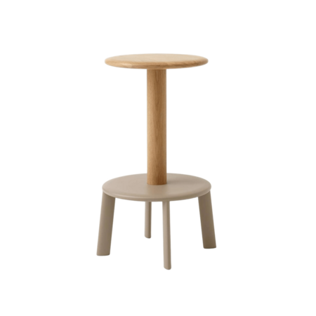 &Tradition Massif AV39 & AV40 Ø: 40 cm / H: 65 cm, Oak / Grey Beige