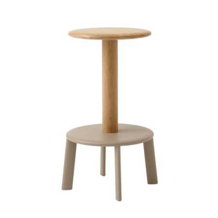 &Tradition Massif AV39 & AV40 Ø: 43 cm / H: 75 cm, Oak / Grey Beige