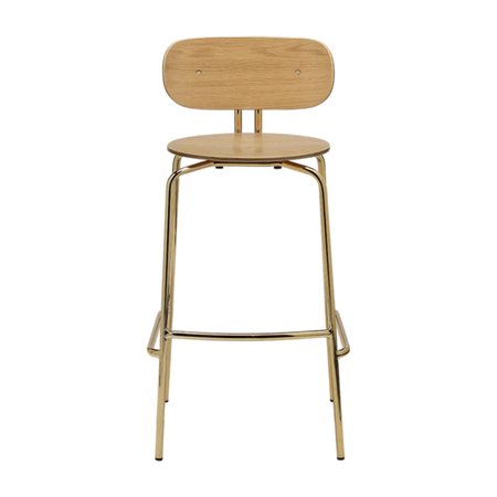 Umage Barhocker Curious Bar Stool Von Umage Without cushion, Brass-1