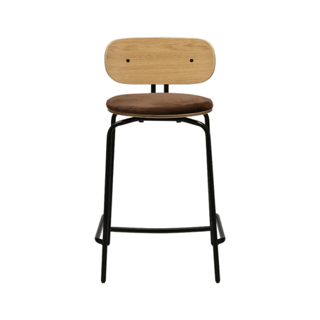 Umage Tresenhocker Curious Counter Stool Von Umage  Teddy Brown, Black -1