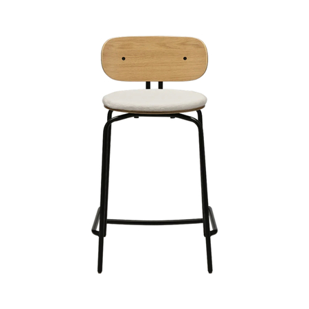 Umage Tresenhocker Curious Counter Stool Von Umage  Teddy White, Black -1