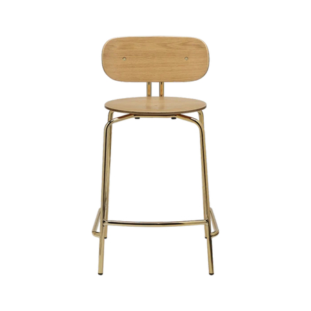 Umage Tresenhocker Curious Counter Stool Von Umage  Without cushion, Brass-1