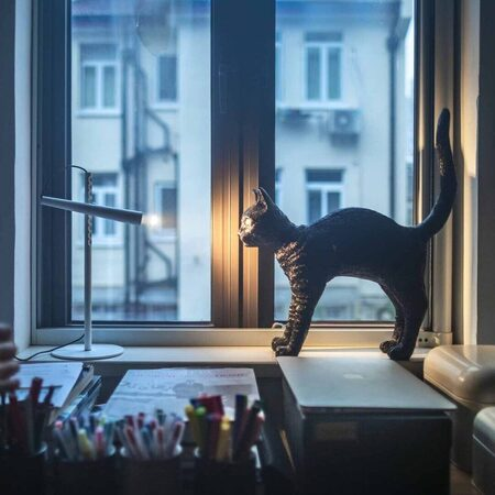 Foscarini Tischleuchte Magneto von Foscarini Weiss-1