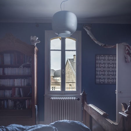 Foscarini Pendelleuchte Chouchin 3 Reverse LED Dimmbar von Foscarini Grau-2