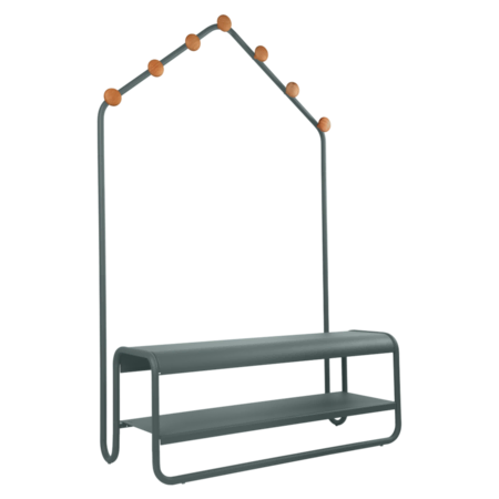 Fermob Garderoben-bank FUNAMBULE von Fermob Thunderstorm grey 26