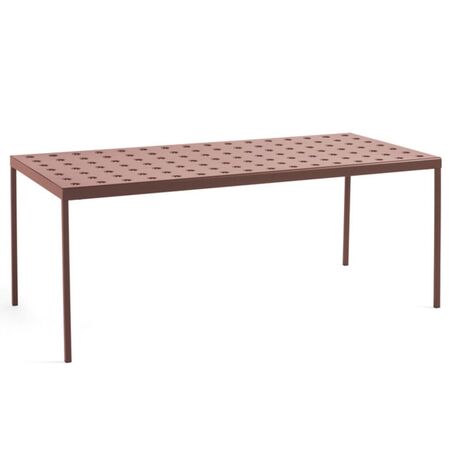 HAY Gartentisch Balcony von Hay Iron Red, L: 190 cm / W: 87 cm