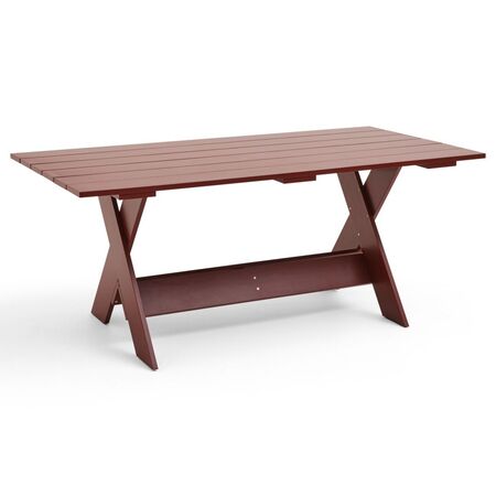 HAY Gartentisch Crate Dining von Hay Iron Red, L: 180 cm
