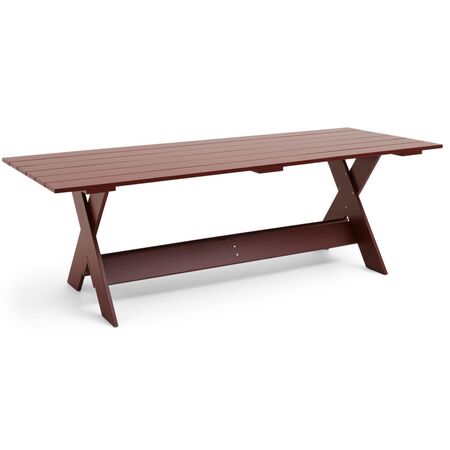 HAY Gartentisch Crate Dining von Hay Iron Red, L: 230 cm