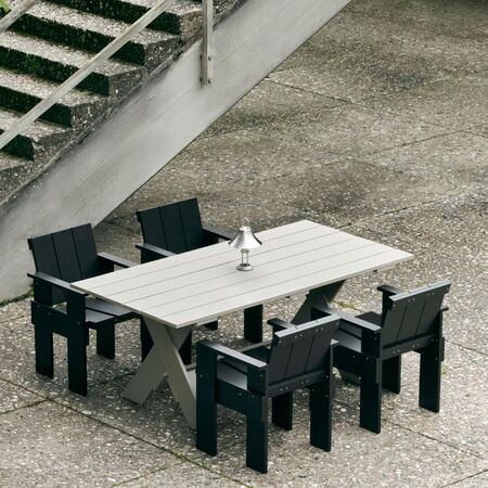 HAY Gartentisch Crate Dining von Hay White, L: 180 cm
