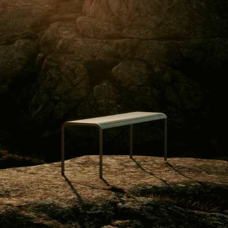 Ferm Living Dapple im Set mit rechteckigem Tisch, 4 Stühlen und Bank Von Ferm Living  Tea Green
