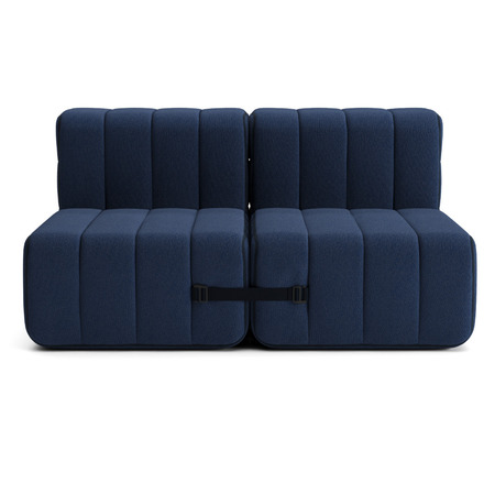 Ambivalenz Flexibler 2-Sitzer 'Curt' Dark blue - Jet 
