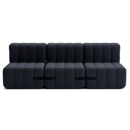 Ambivalenz Flexibles 3-Sitzer Sofa Curt von Ambivalenz Dark gray - Jet 