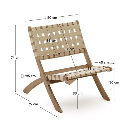 Kave Home Outdoor Klappsessel Chabeli von Kave Home 