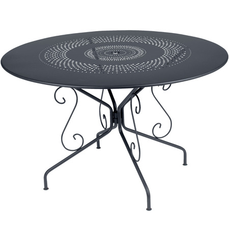 Fermob Tisch Montmartre von Fermob Anthracite 47, Ø: 117 cm 