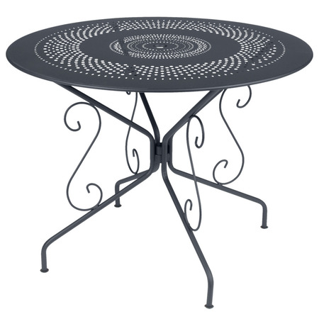 Fermob Tisch Montmartre von Fermob Anthracite 47, Ø: 96 cm 