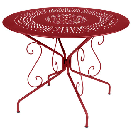 Fermob Tisch Montmartre von Fermob Chili 43, Ø: 96 cm 