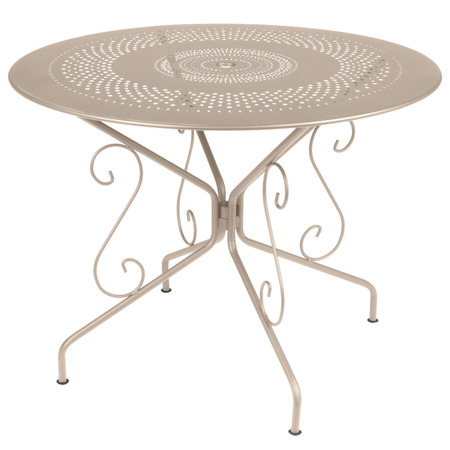 Fermob Tisch Montmartre von Fermob Nutmeg 14, Ø: 96 cm 