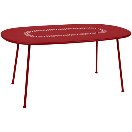 Fermob Ovaler Tisch Lorette 160 x 90 cm von Fermob Chili 43