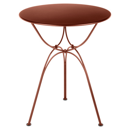 Fermob Tisch Airloop Ø 60 cm von Fermob Ochre red 20