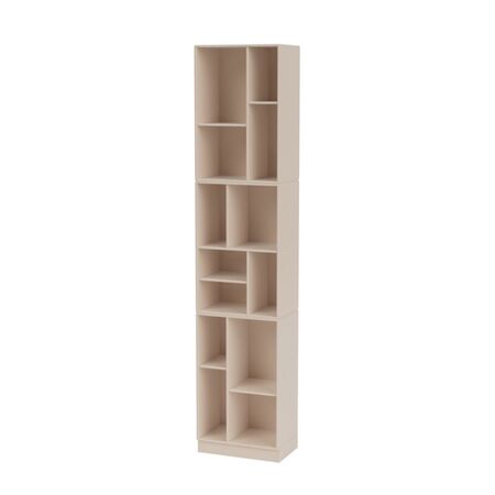 Montana Loom Slim Bookcase Clay 168, Base H: 7 cm 