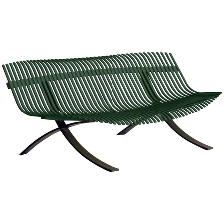 Fermob Bank Charivari von Fermob Cedar green 02