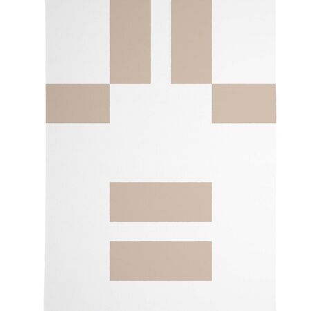 MAANA STUDIOS EF-DC005 Teppich von MAANA STUDIOS L: 140 cm / B: 100 cm, Wollweiss / Camel Beige