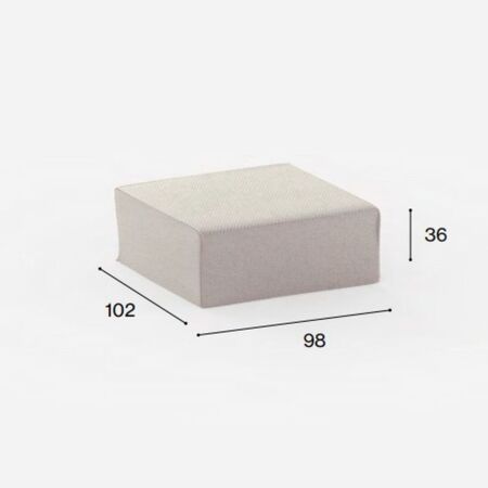 Fast ROE' - Cover Pouf Von Fast Champagne