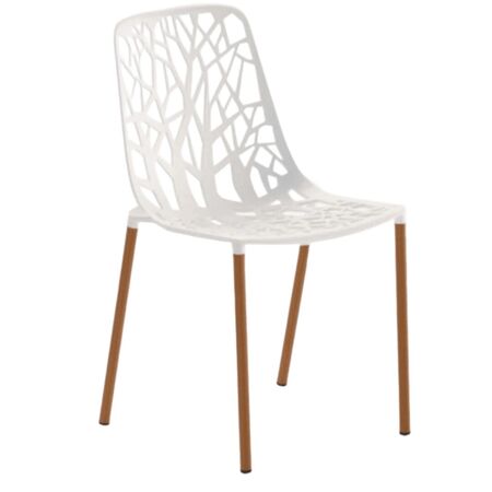 Fast Forest Stuhl von Fast Weiss , Beine bedeckt mit Iroko