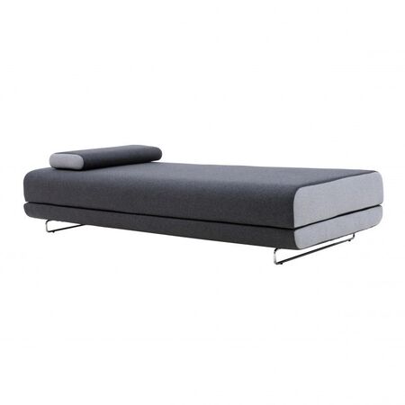 Softline Shine Schlafsofa - Felt Melange - 610 Anthracite / Felt Melange - 620 Stone Grey