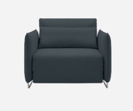 Softline Cord Sessel / Schlafsessel - Felt Melange - 295 Black