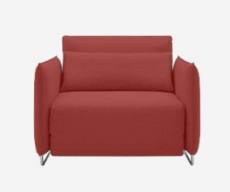 Softline Cord Sessel / Schlafsessel - Felt Melange - 297 Dark Red