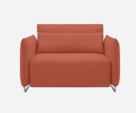 Softline Cord Sessel / Schlafsessel - Felt Melange - 298 Red