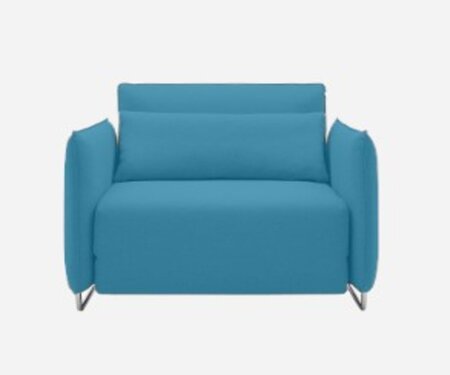 Softline Cord Sessel / Schlafsessel - Felt Melange - 582 Blue