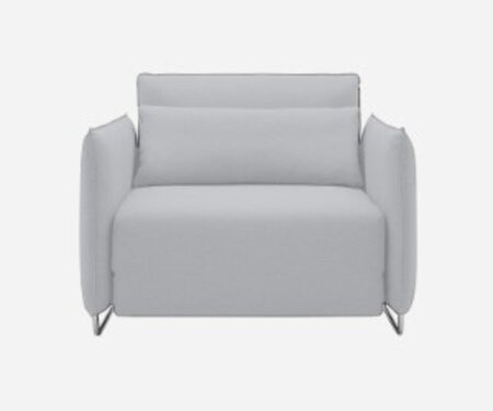 Softline Cord Sessel / Schlafsessel - Felt Melange - 612 Light Grey