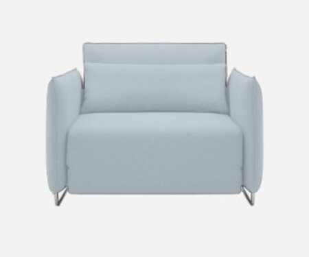 Softline Cord Sessel / Schlafsessel - Felt Melange - 641 Light Blue