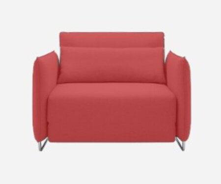Softline Cord Sessel / Schlafsessel - Felt Melange - 650 Light Red