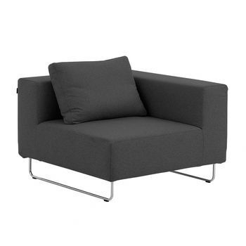 Softline Ohio Sofa-Eckelemente-Felt Melange - 623 Dark Grey