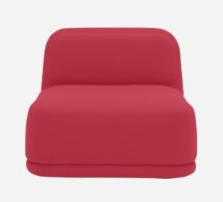 Softline Standby Sessel niedrig - Felt - 588 Red